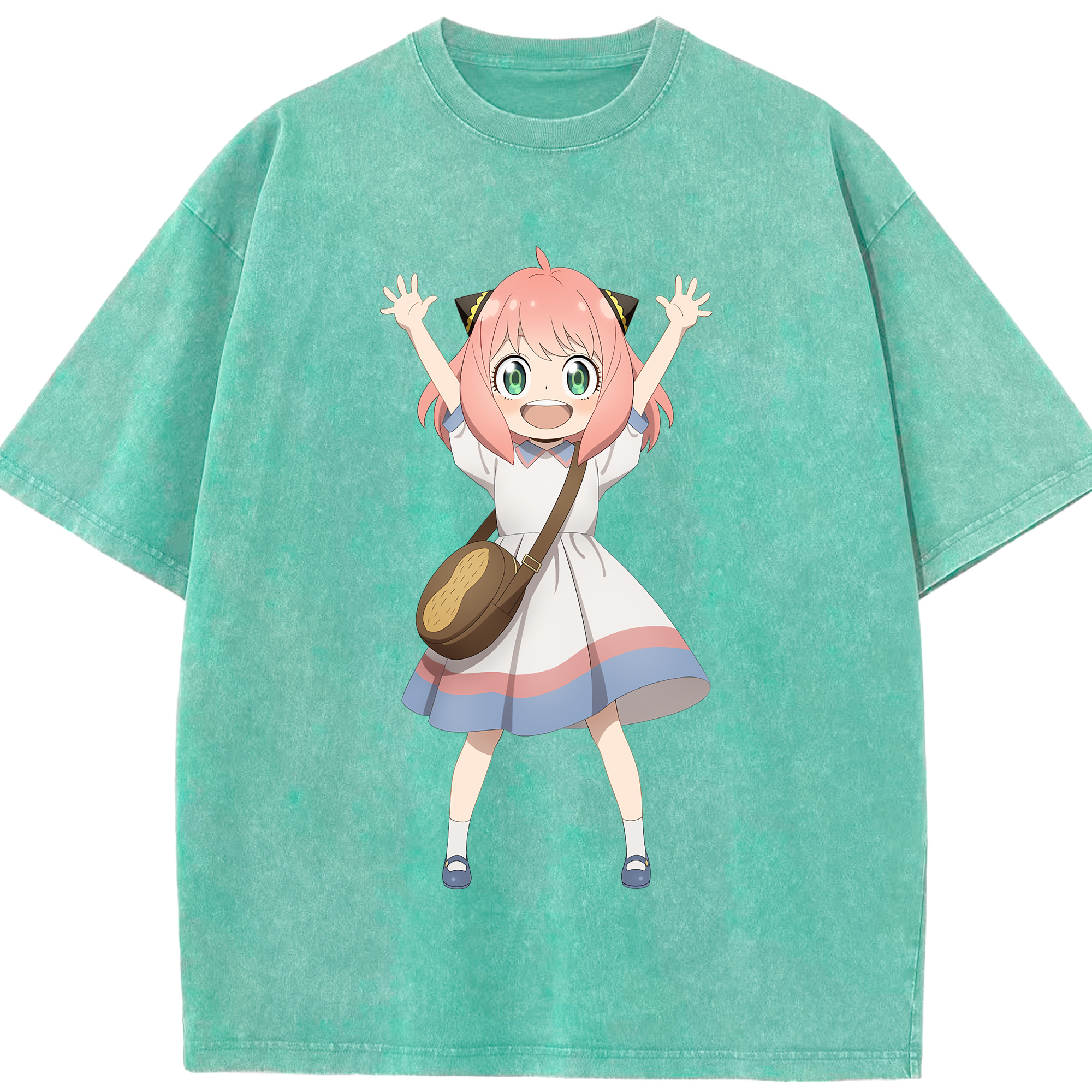 （画像用） SPY×FAMILY间谍家家酒 綿100% ヴィンテージ風 半袖Tシャツ（フロントプリント）